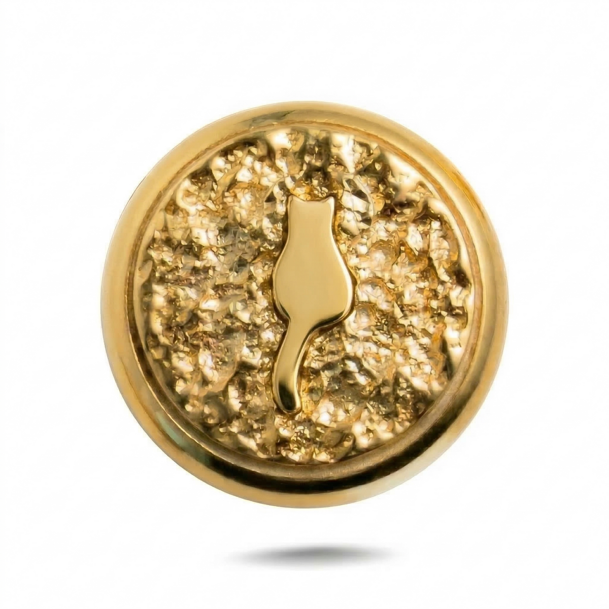 Kedi Sembolü 3 Manyetik Charm - Gold Silver