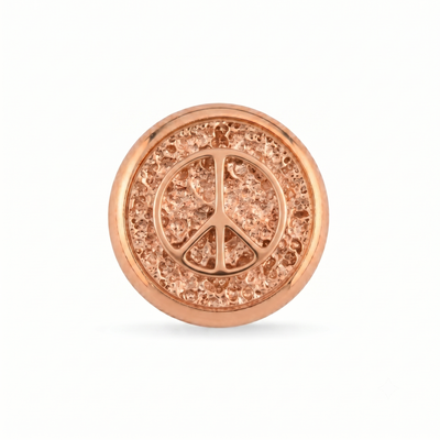 Barış Sembolü Manyetik Charm - Rose Silver