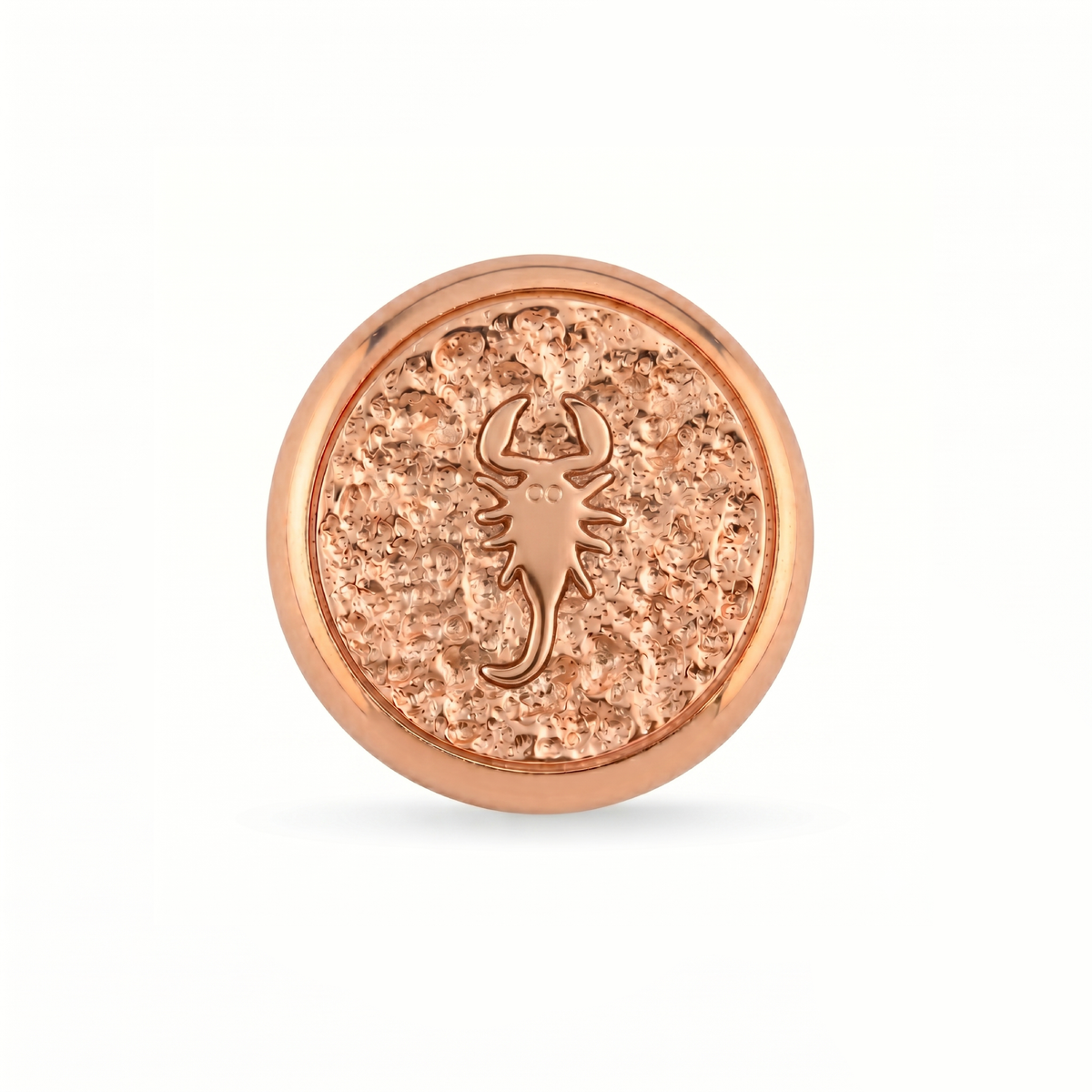 Akrep Burcu Hayvanı Manyetik Charm - Rose Silver
