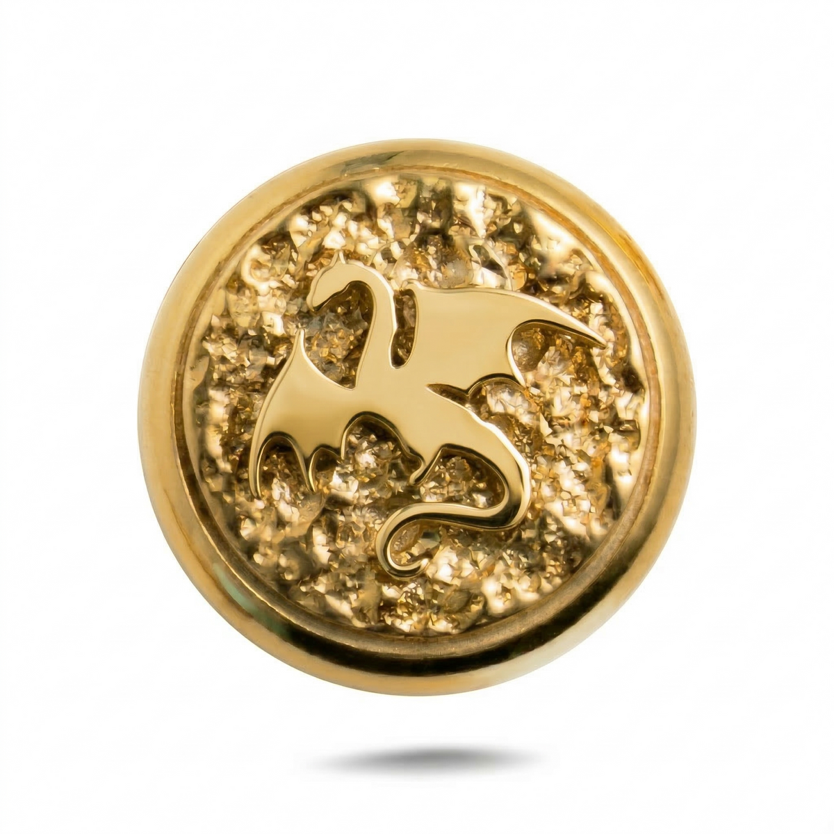 Ejderha Sembolü Manyetik Charm - Gold Silver