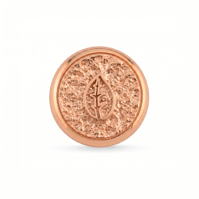 Toprak Elementi Sembolü Manyetik Charm - Rose Silver