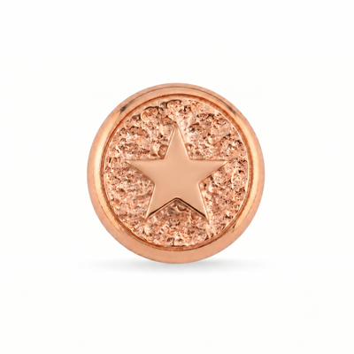 Yıldız Sembolü Manyetik Charm - Rose Silver