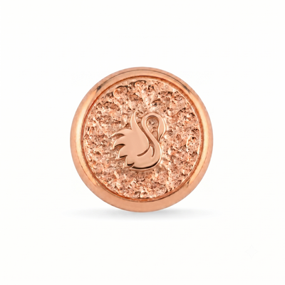 Kuğu Sembolü Manyetik Charm - Rose Silver