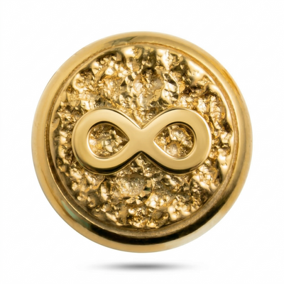 Infinity Symbol Magnetic Charm - Gold Silver
