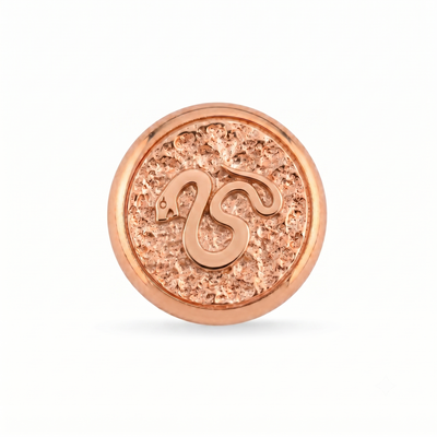 Yılan Sembolü Manyetik Charm - Rose Silver
