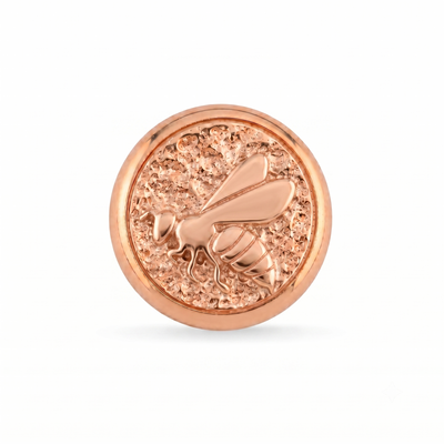 Arı Sembolü Manyetik Charm - Rose Silver