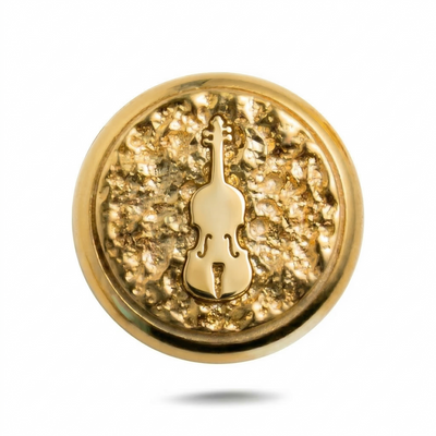 Violin Symbol Magnetic Charm - Gold Silver