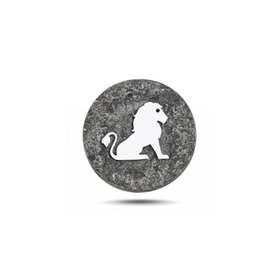 Leo Zodiac Animal Magnetic Charm - Dark Silver