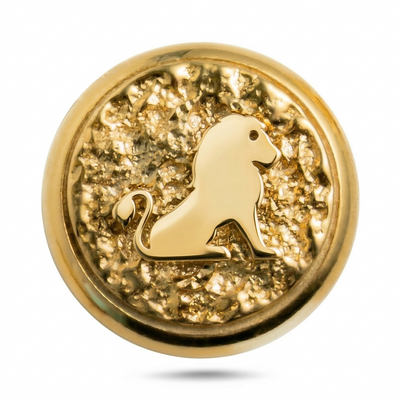 Leo Zodiac Animal Magnetic Charm - Gold Silver