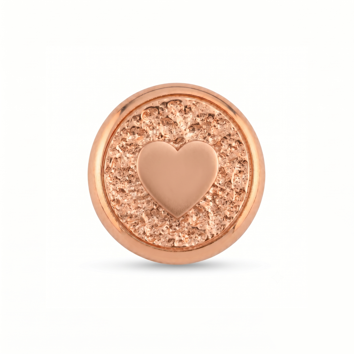 Kalp Sembolü Manyetik Charm - Rose Silver
