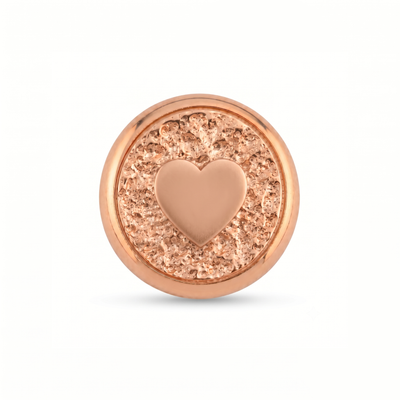 Kalp Sembolü Manyetik Charm - Rose Silver