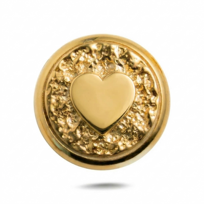 Kalp Sembolü Manyetik Charm - Gold Silver
