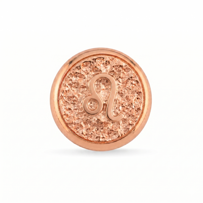 Aslan Burcu Sembolü Manyetik Charm - Rose Silver
