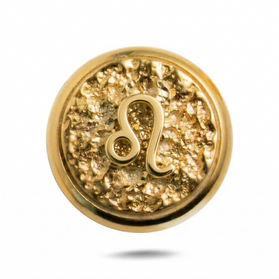Leo Zodiac Symbol Magnetic Charm - Gold Silver