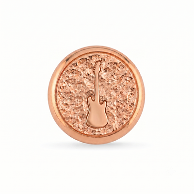 Gitar Sembolü Manyetik Charm - Rose Silver