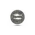 Balık Burcu Hayvanı Manyetik Charm - Dark Silver