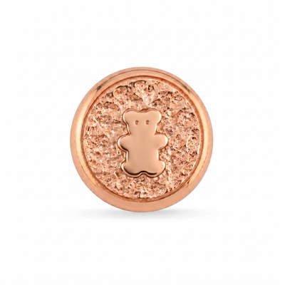 Ayı Sembolü Manyetik Charm - Rose Silver
