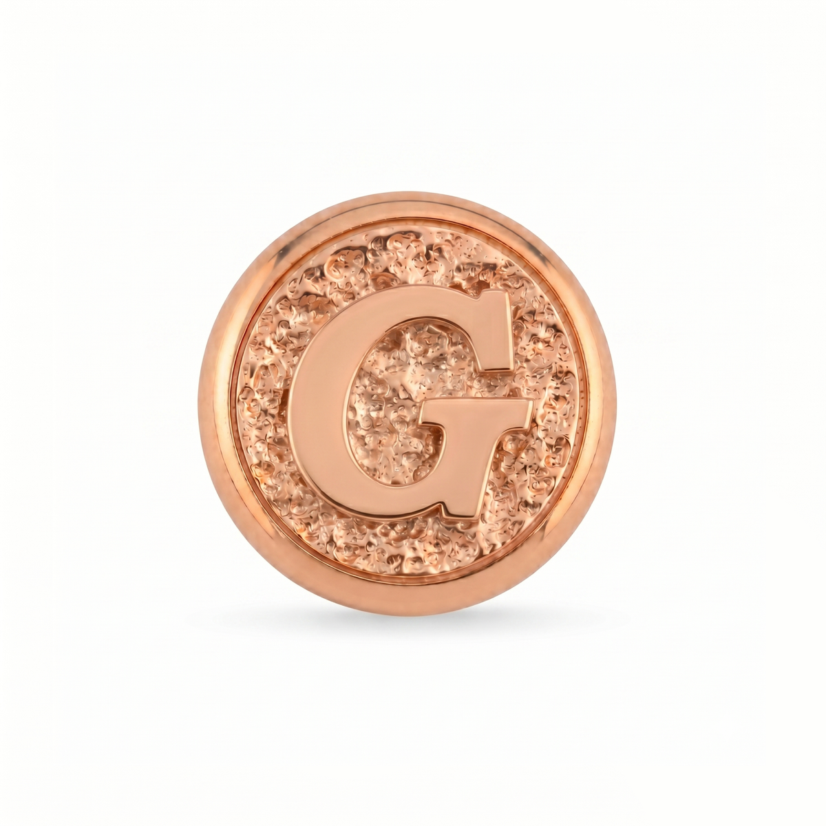 G Harfi Manyetik Charm - Rose Silver