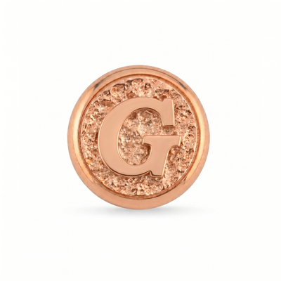G Harfi Manyetik Charm - Rose Silver