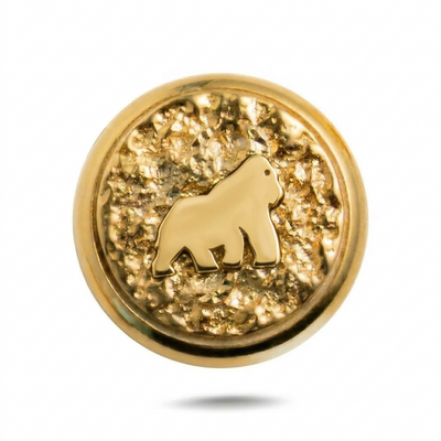 Gorilla Symbol Magnetic Charm - Gold Silver