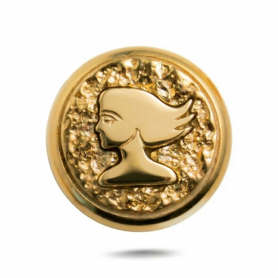 Virgo Symbol No. 2 Magnetic Charm - Gold Silver