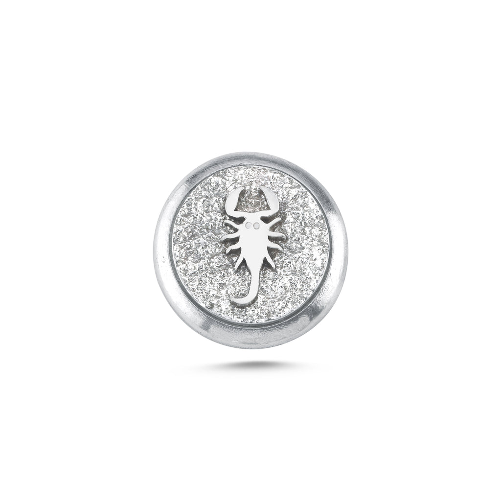 Akrep Burcu Hayvanı Manyetik Charm - Light Silver
