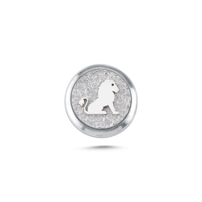 Leo Zodiac Animal Magnetic Charm - Light Silver