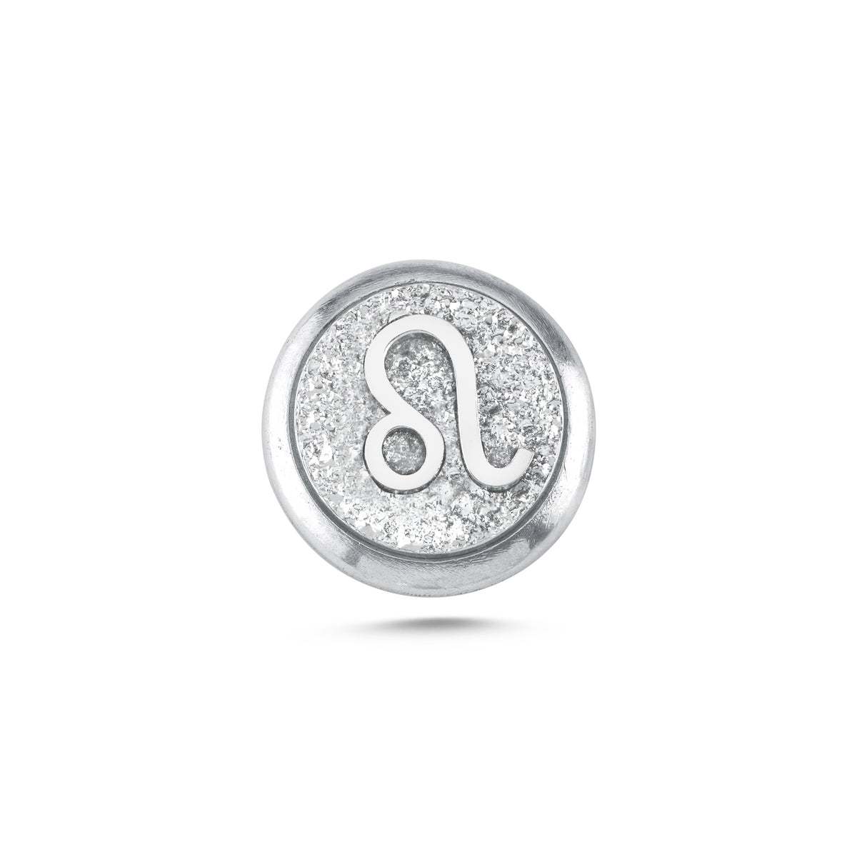 Aslan Burcu Sembolü Manyetik Charm - Light Silver