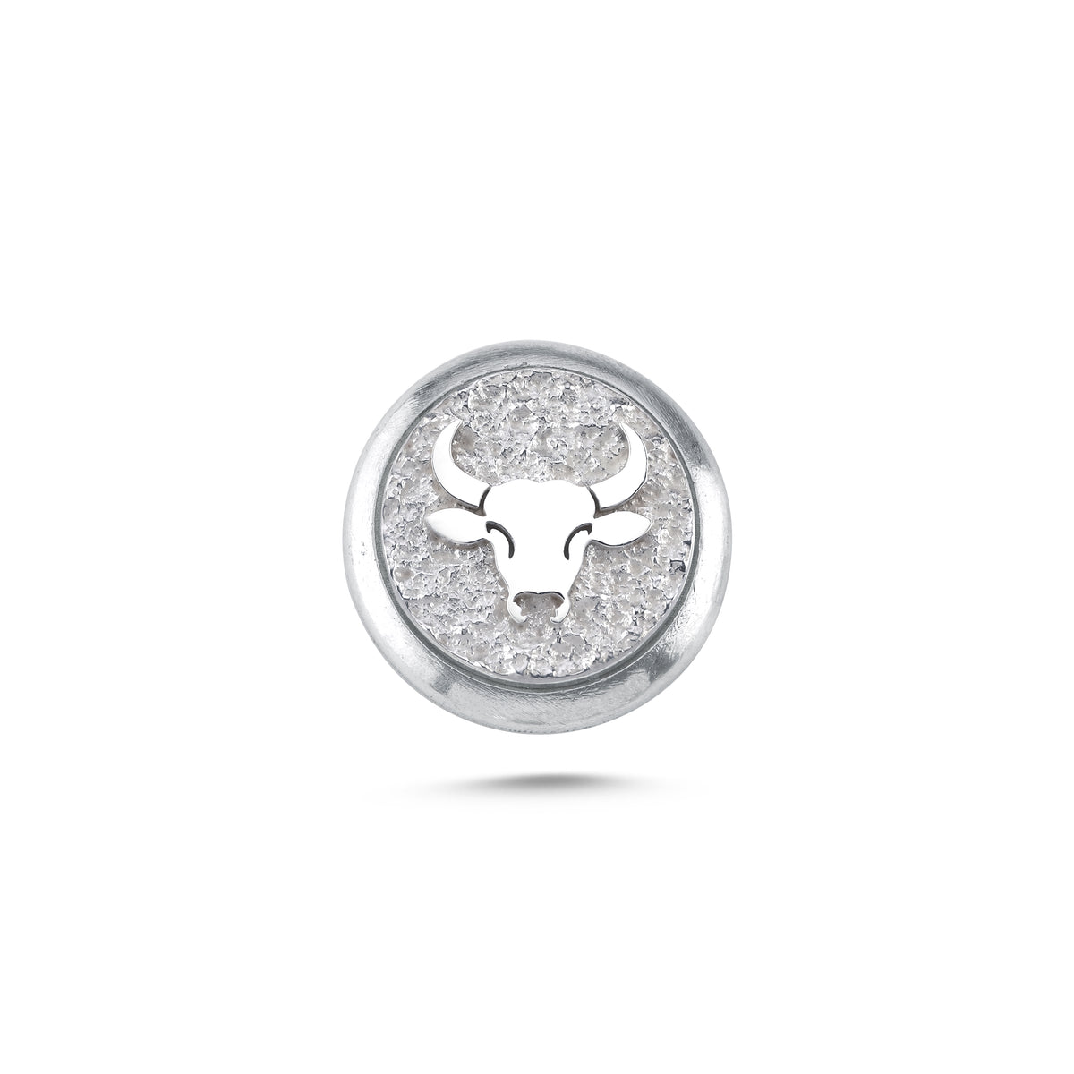 Boğa Burcu Hayvanı Manyetik Charm - Light Silver