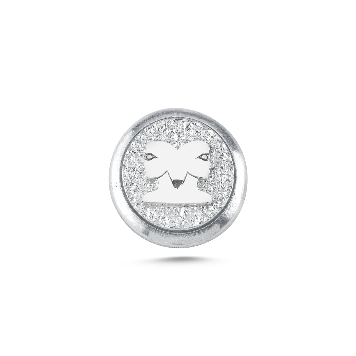 İkizler Burcu Sembolü 2 Manyetik Charm - Light Silver