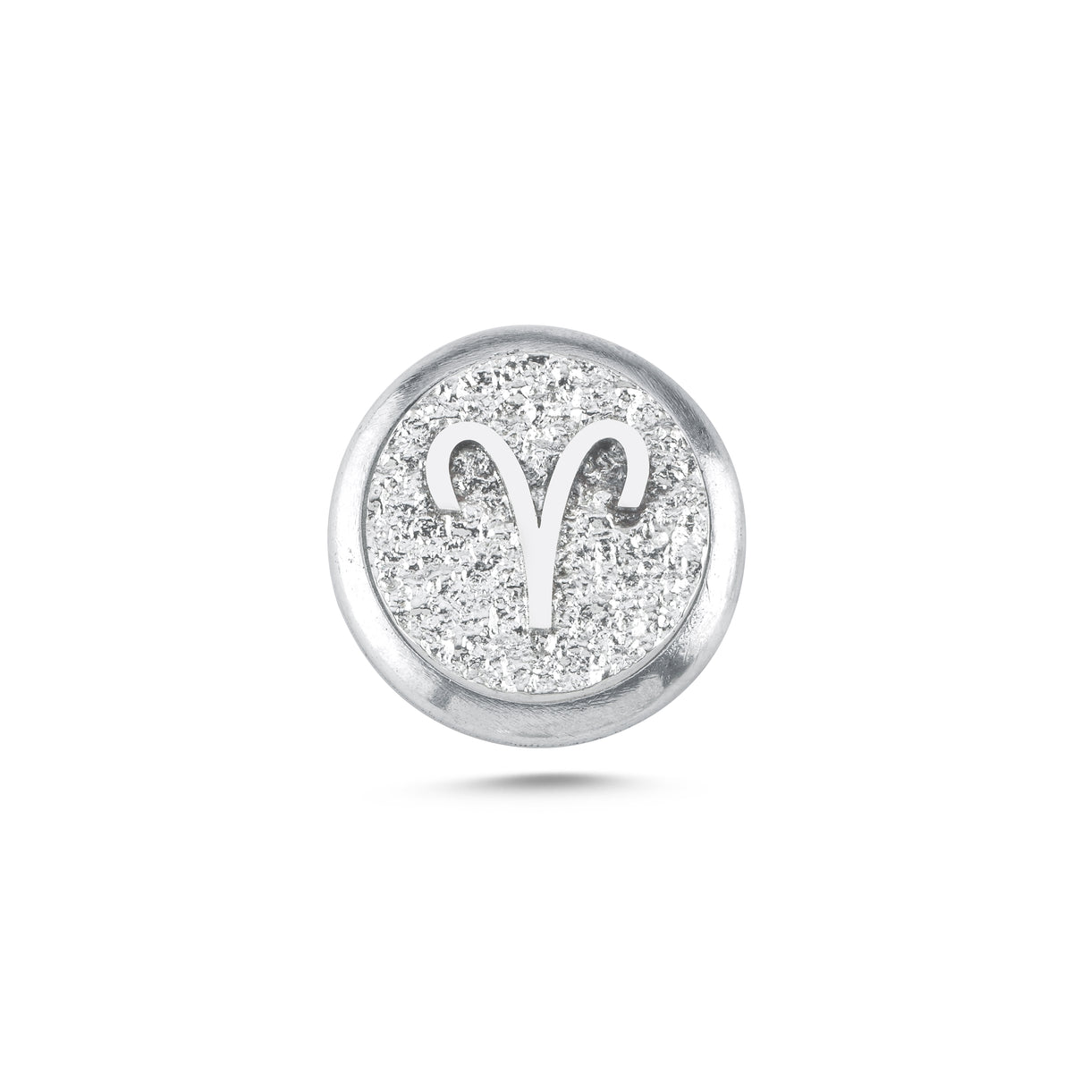 Koç Burcu Sembolü Manyetik Charm - Light Silver