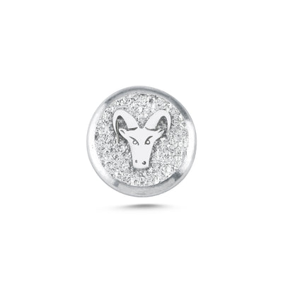 Capricorn Zodiac Animal Magnetic Charm - Light Silver