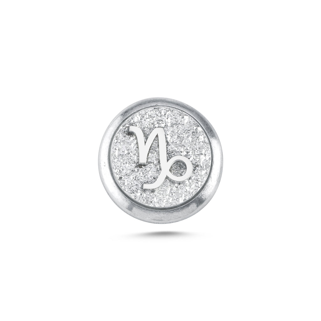 Oğlak Burcu Sembolü Manyetik Charm - Light Silver
