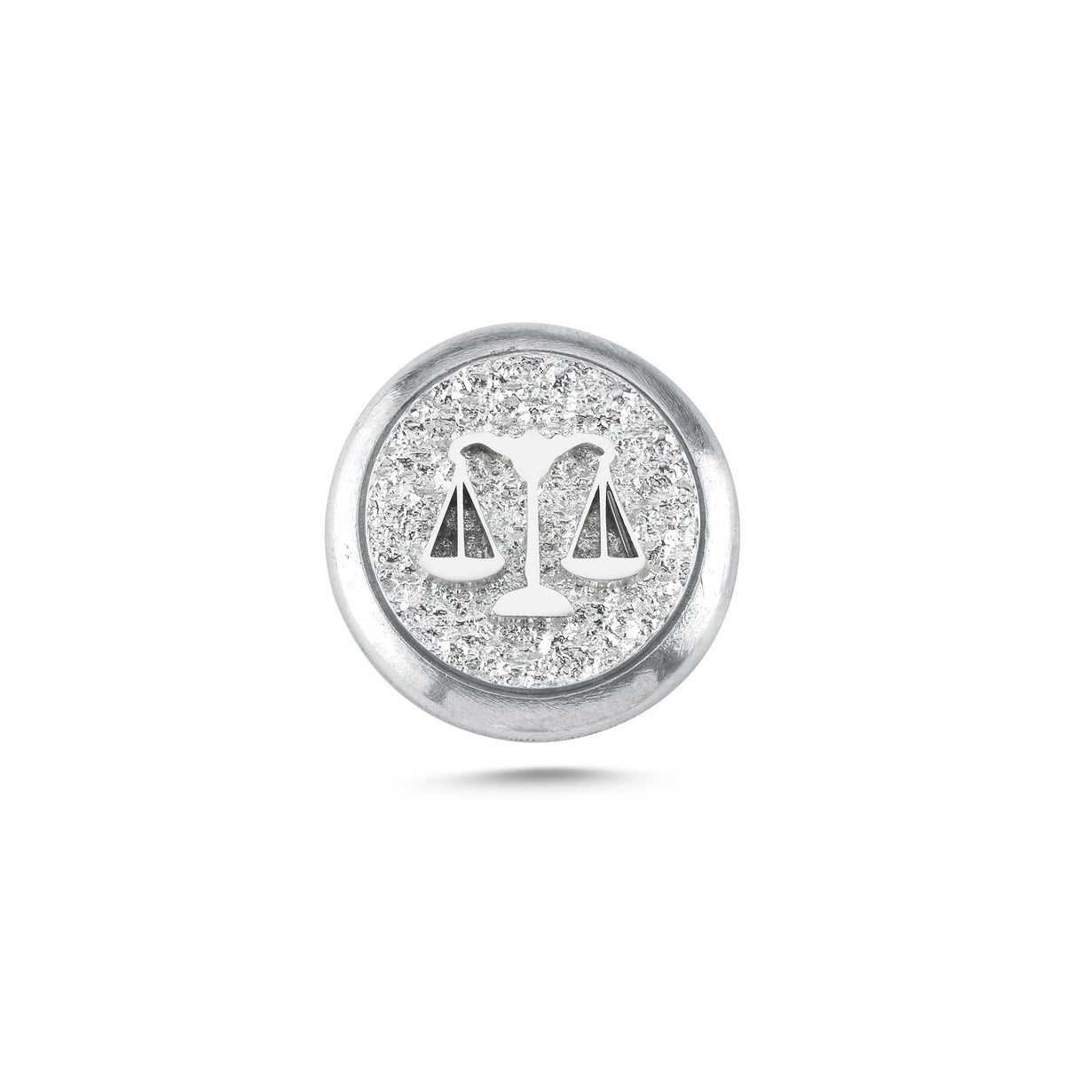 Terazi Burcu Sembolü 2 Manyetik Charm - Light Silver