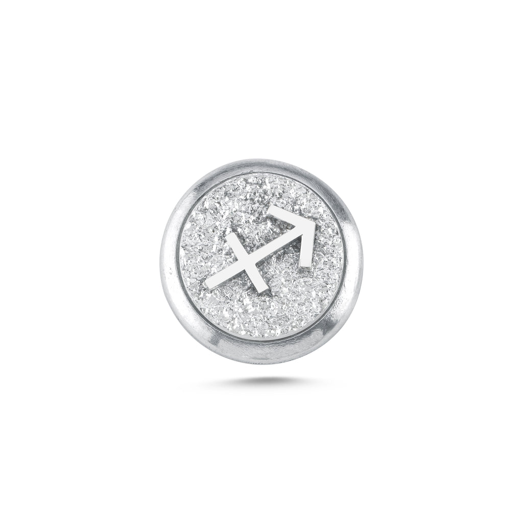 Yay Burcu Sembolü Manyetik Charm - Light Silver