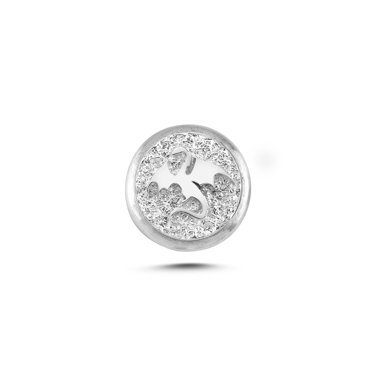 Ejderha Sembolü Manyetik Charm - Light Silver