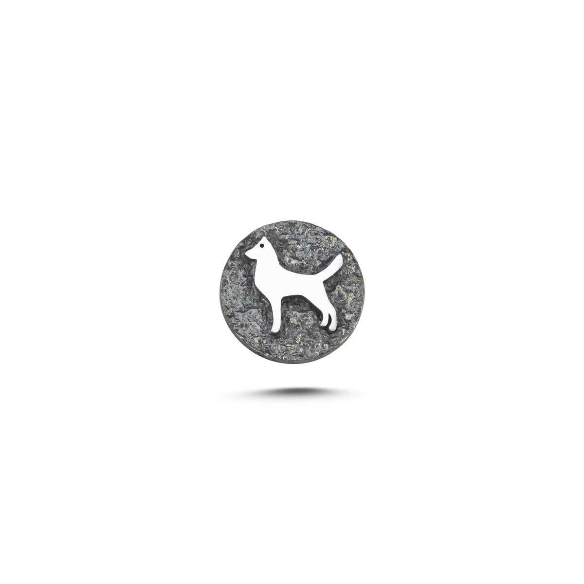 Köpek Sembolü 4 Manyetik Charm - Dark Silver