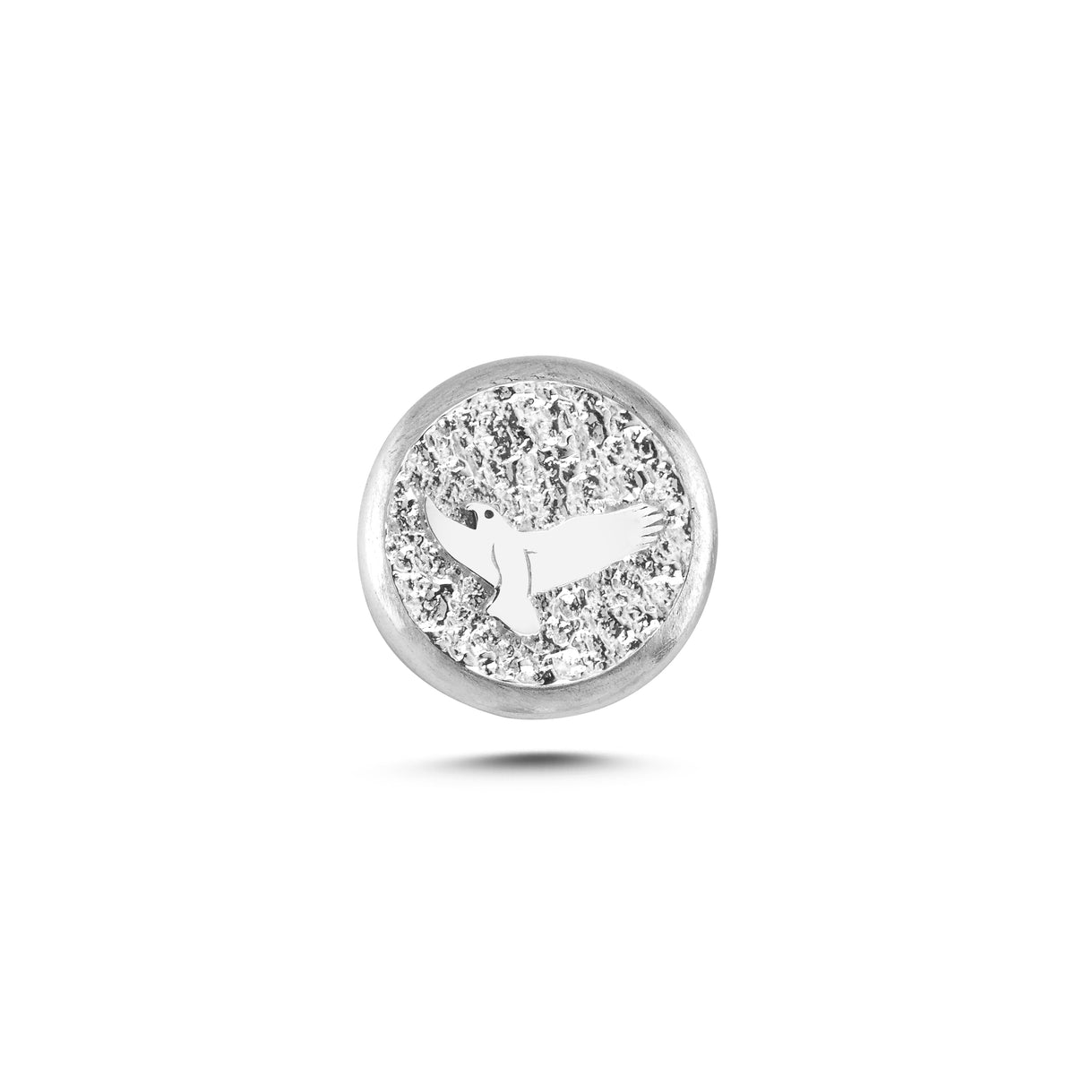 Kartal Sembolü 1 Manyetik Charm - Light Silver