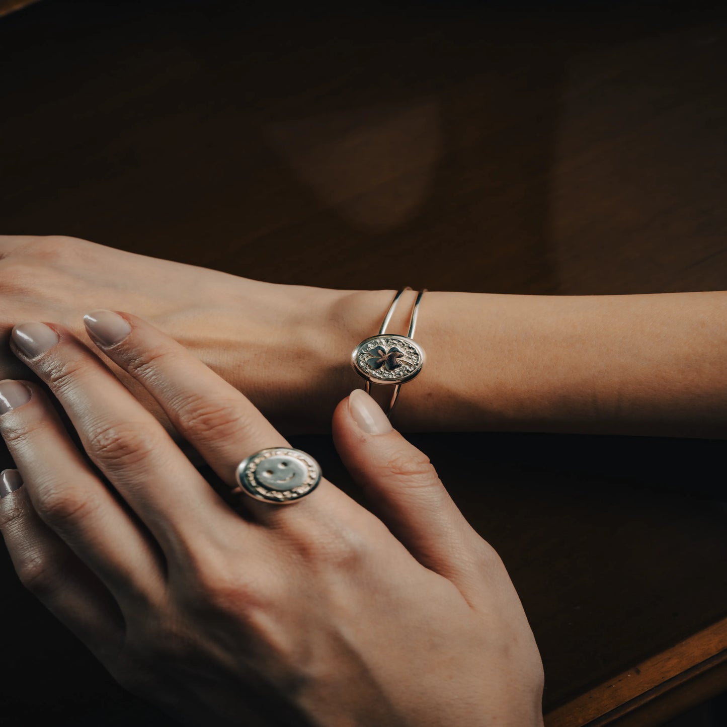 Embossed DC Ring - Deliadore Modular Jewelry