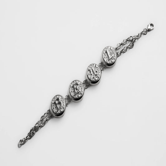 4-Letter Modular Bracelet Set - Deliadore Modular Jewelry