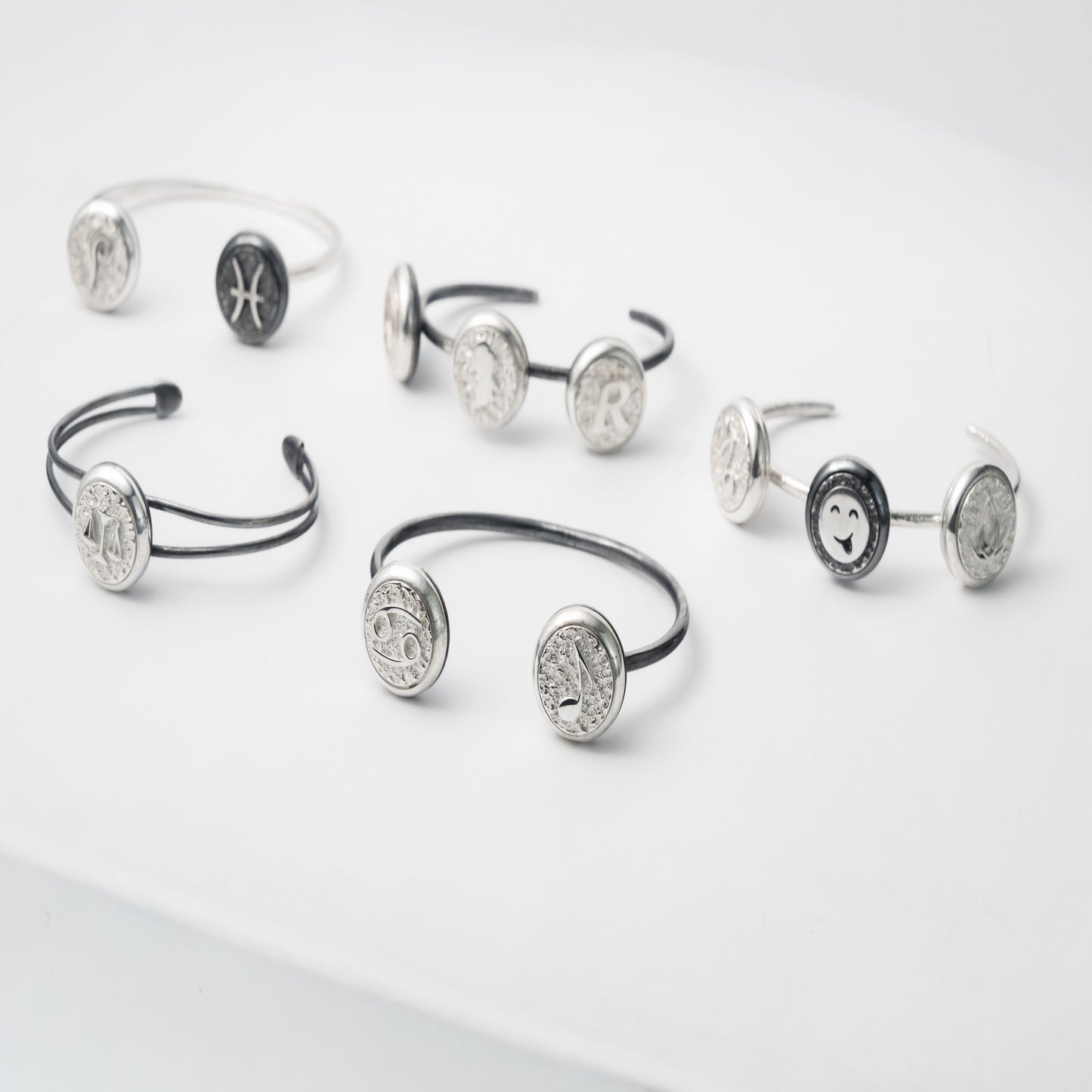 Embossed TwinCore Bracelet - Deliadore Modular Jewelry