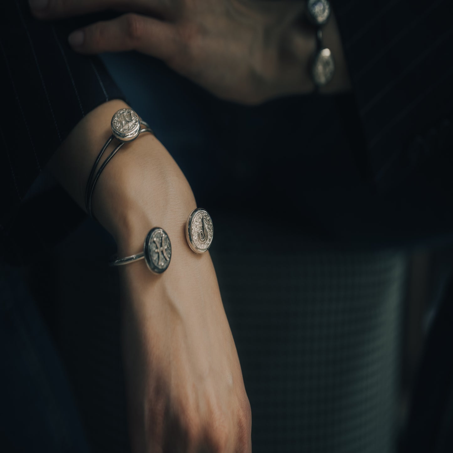 Embossed TwinCore Bracelet - Deliadore Modular Jewelry
