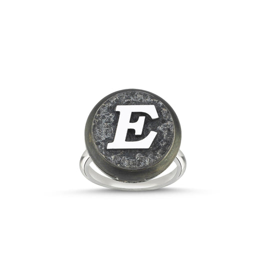 E Harfi Yüzük Seti - Deliadore Modüler Takı