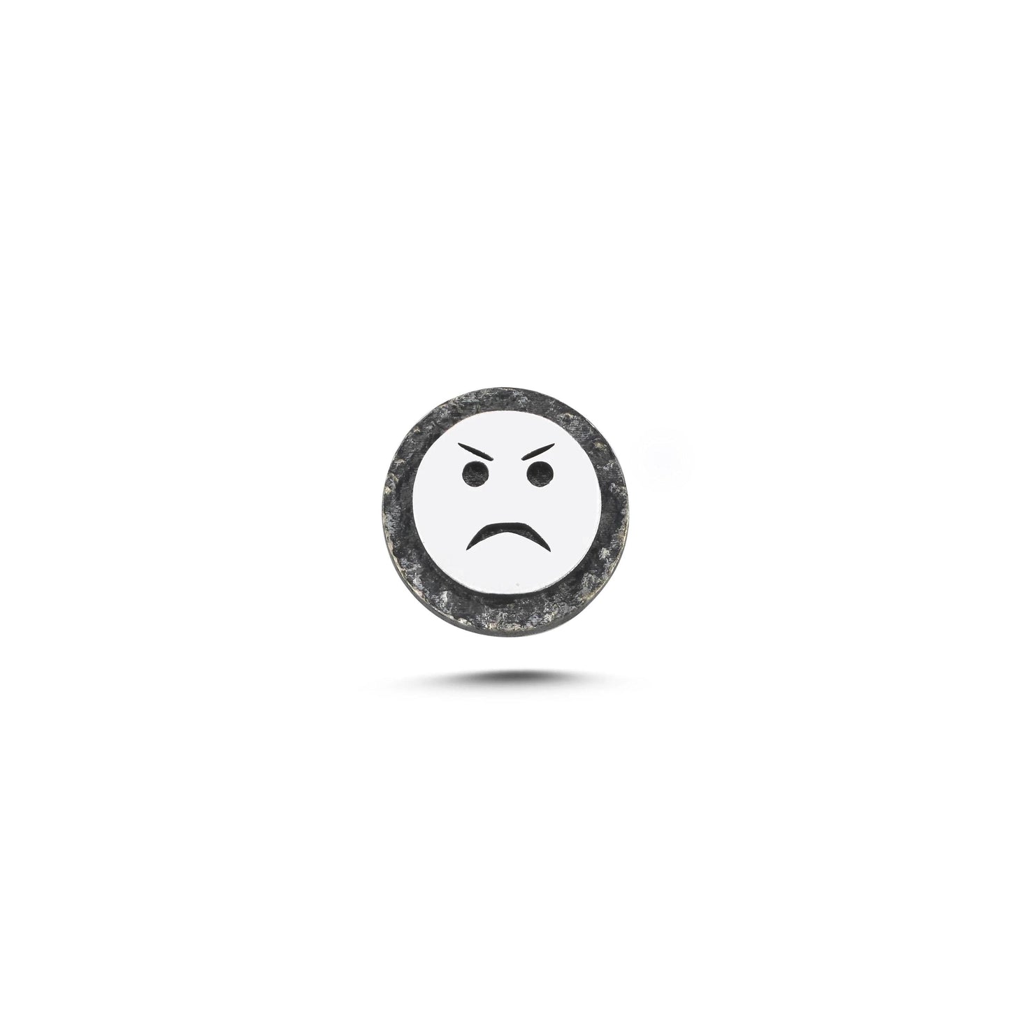 Angry Face Symbol Magnetic Charm