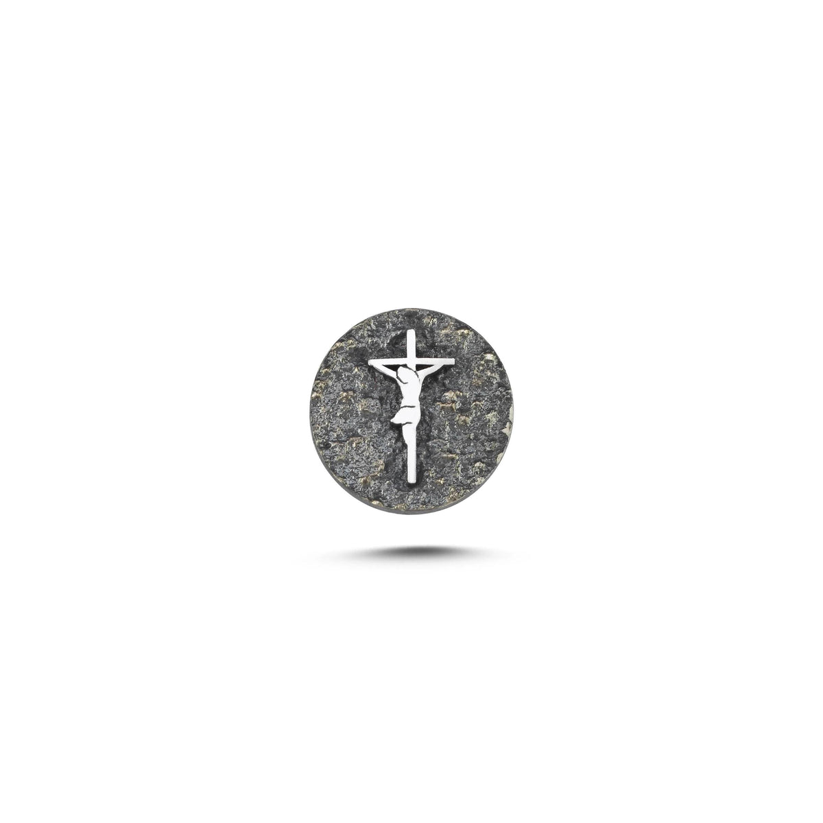 İsa Sembolü Manyetik Charm - Dark Silver