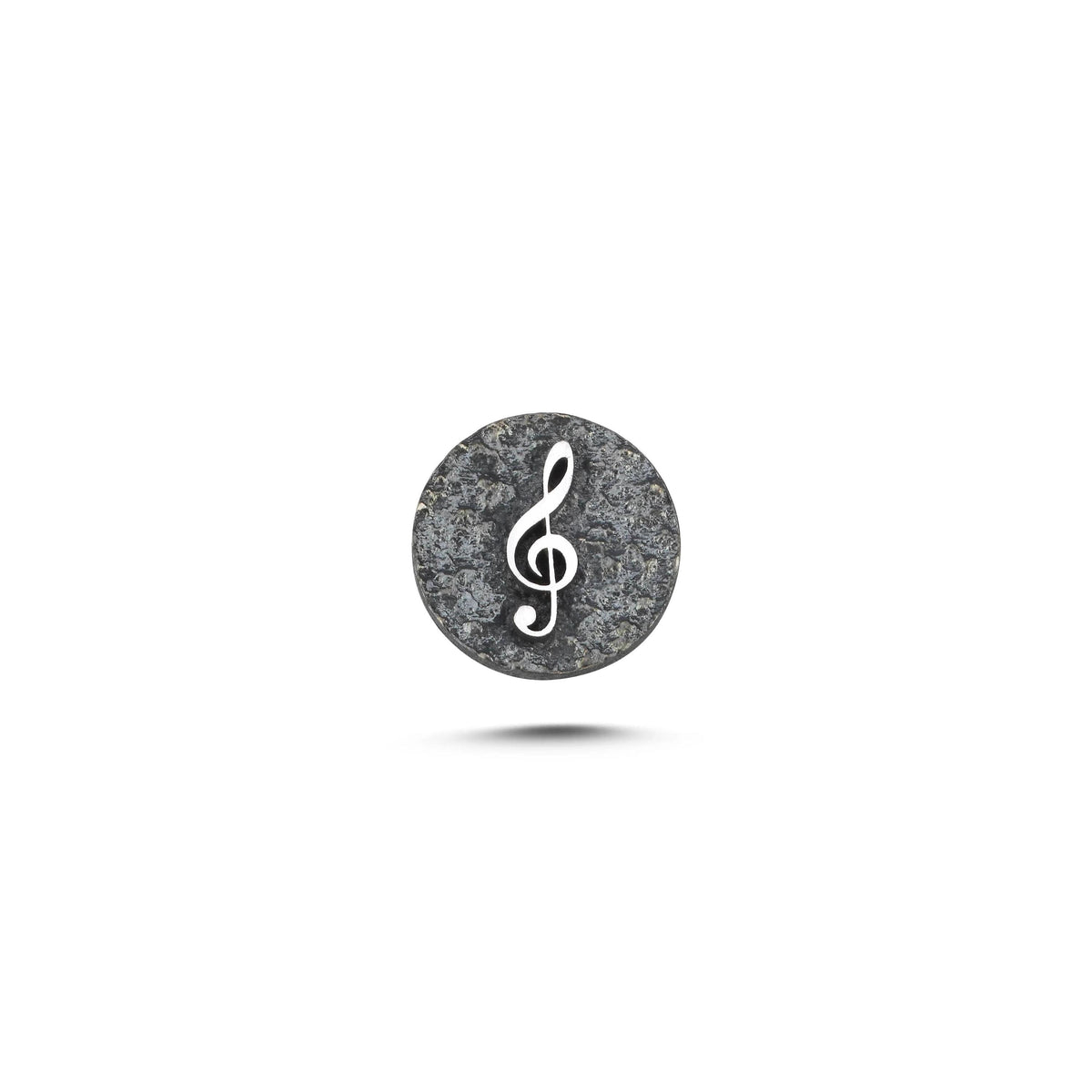 Sol Anahtarı Sembolü Manyetik Charm - Dark Silver