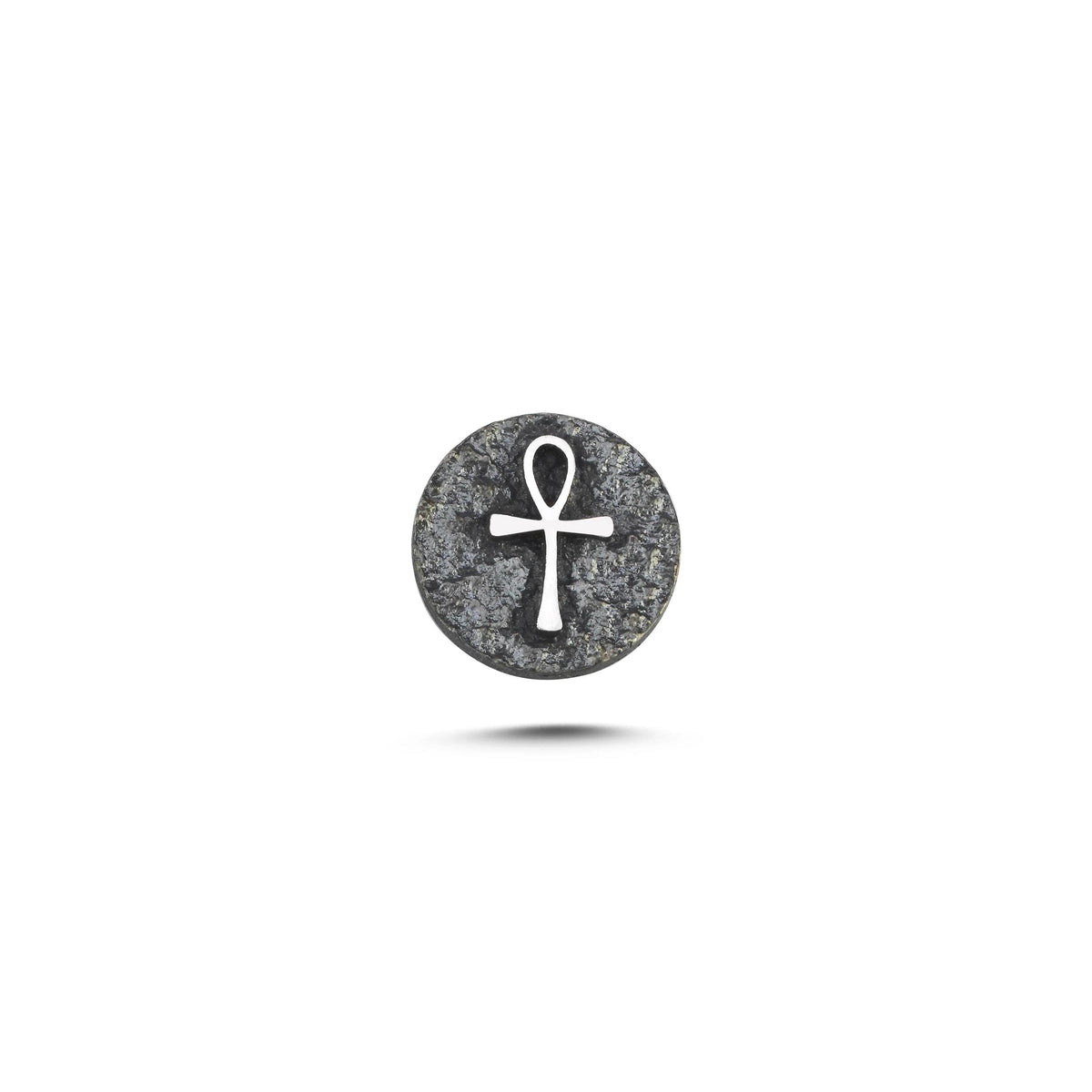 Ankh Sembolü Manyetik Charm - Dark Silver