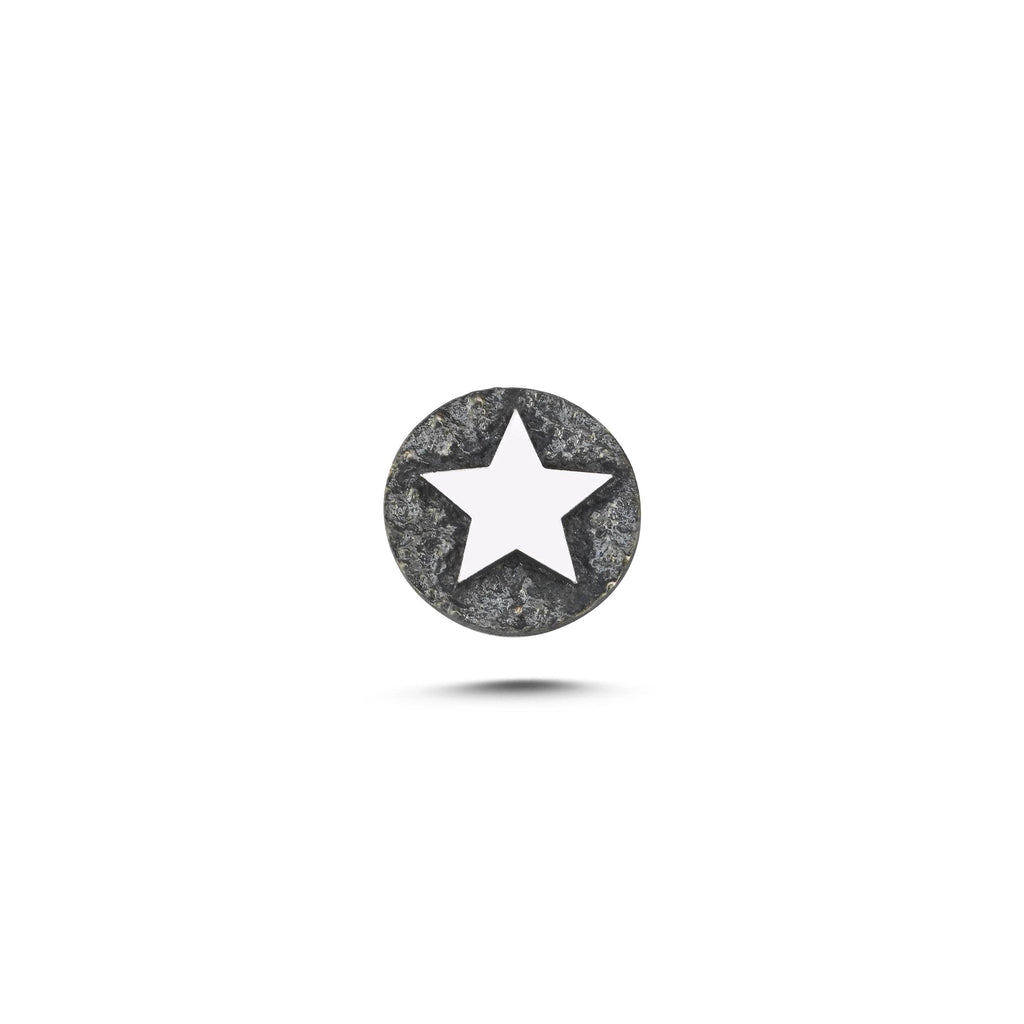 Yıldız Sembolü Manyetik Charm - Dark Silver