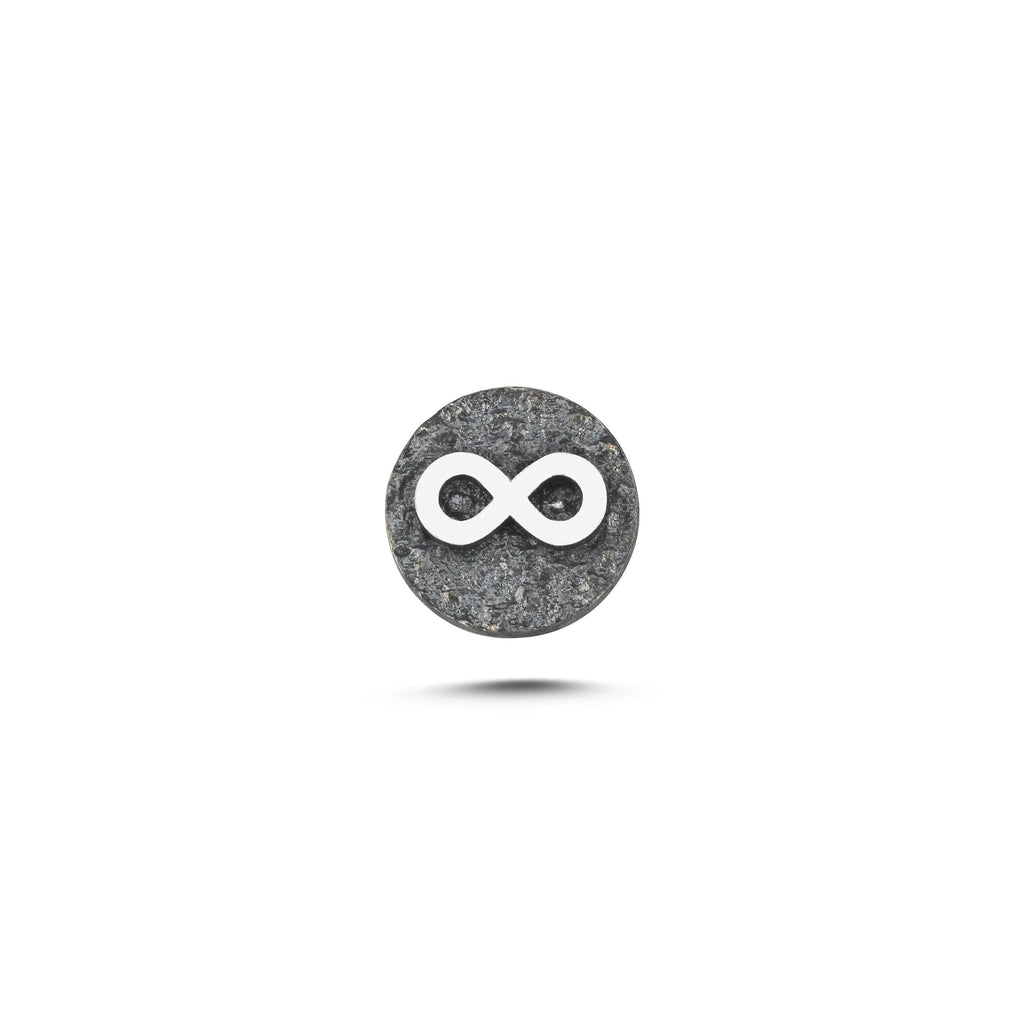 Sonsuzluk Sembolü Manyetik Charm - Dark Silver