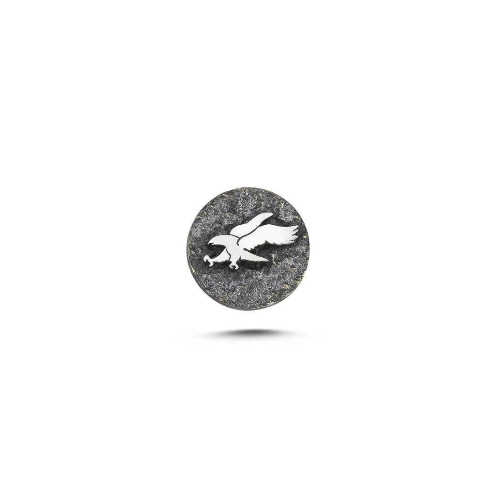 Kartal Sembolü 2 Manyetik Charm - Dark Silver